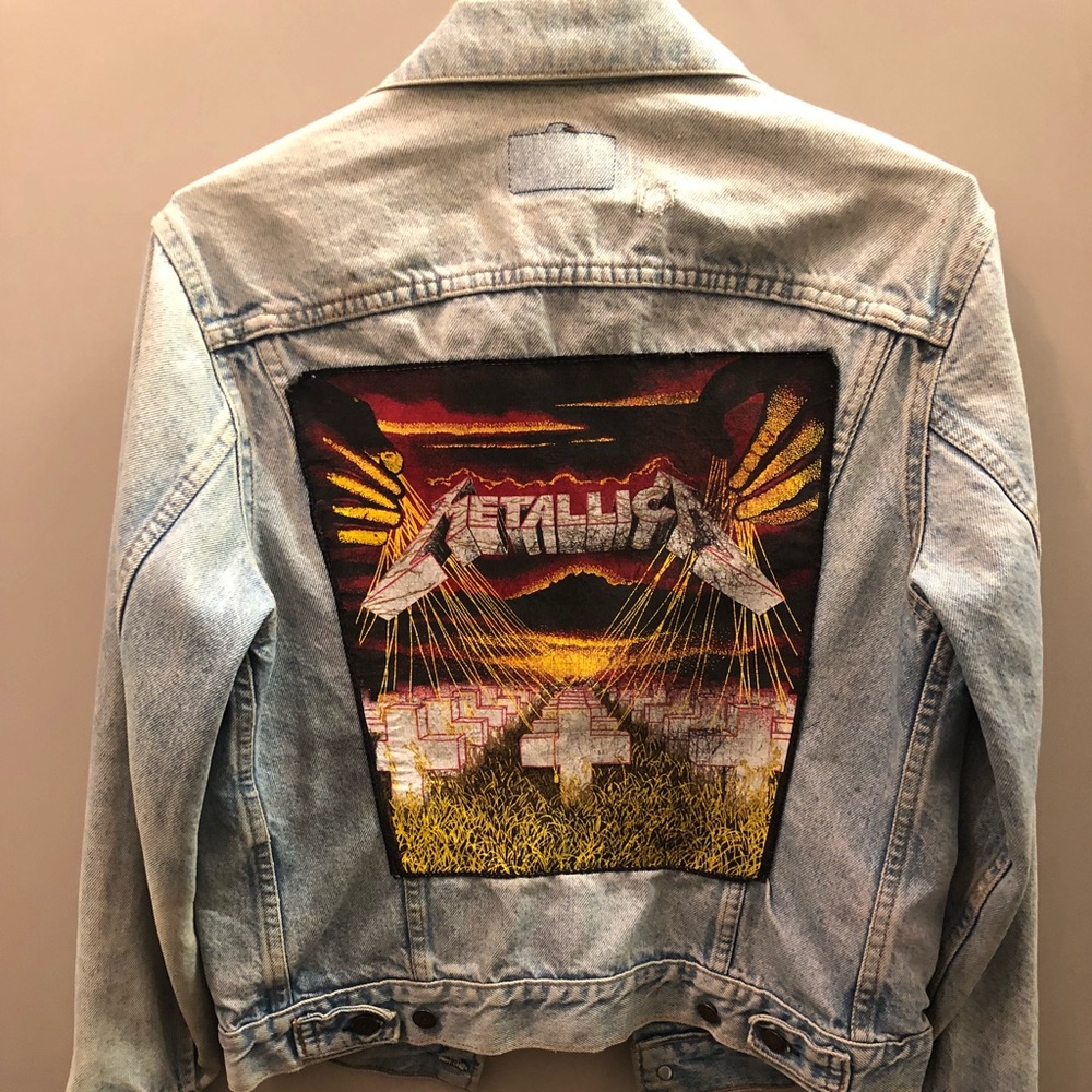 Vintage 1980 Metallica Levi Denim Jacket